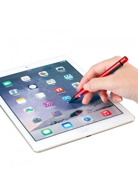 Smart Active Stylus Capacitive Touch Screen Pen USB Charging 2.3 mm Pen for iPad iPhone Samsung Tablet Red